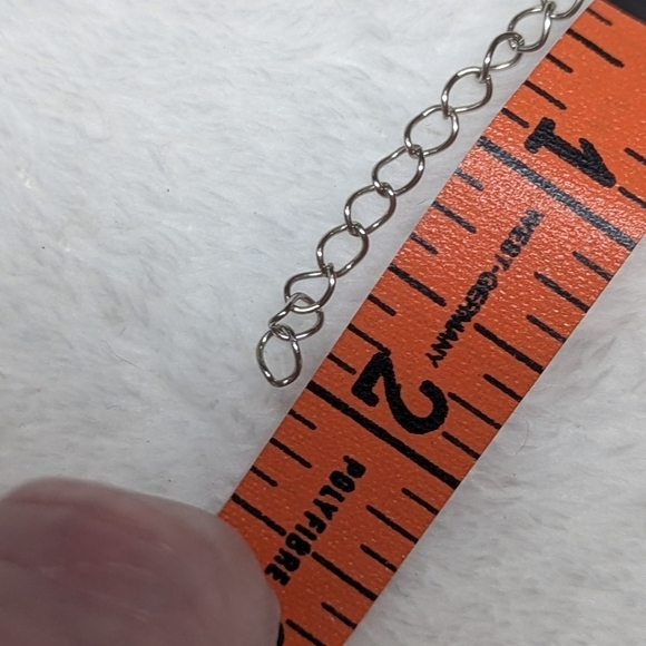 Lovely Large Oval Painted Jasper Necklace/Pendant on Black Adustable Cord - Picture 10 of 10